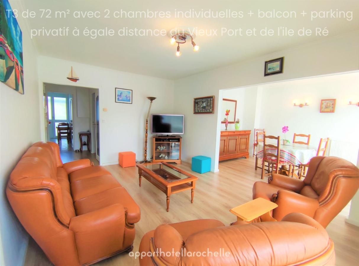 Appartement T3 Lumineux Et Tout Confort De 72 M2 Avec Parking Privatif La Rochelle  Exterior photo